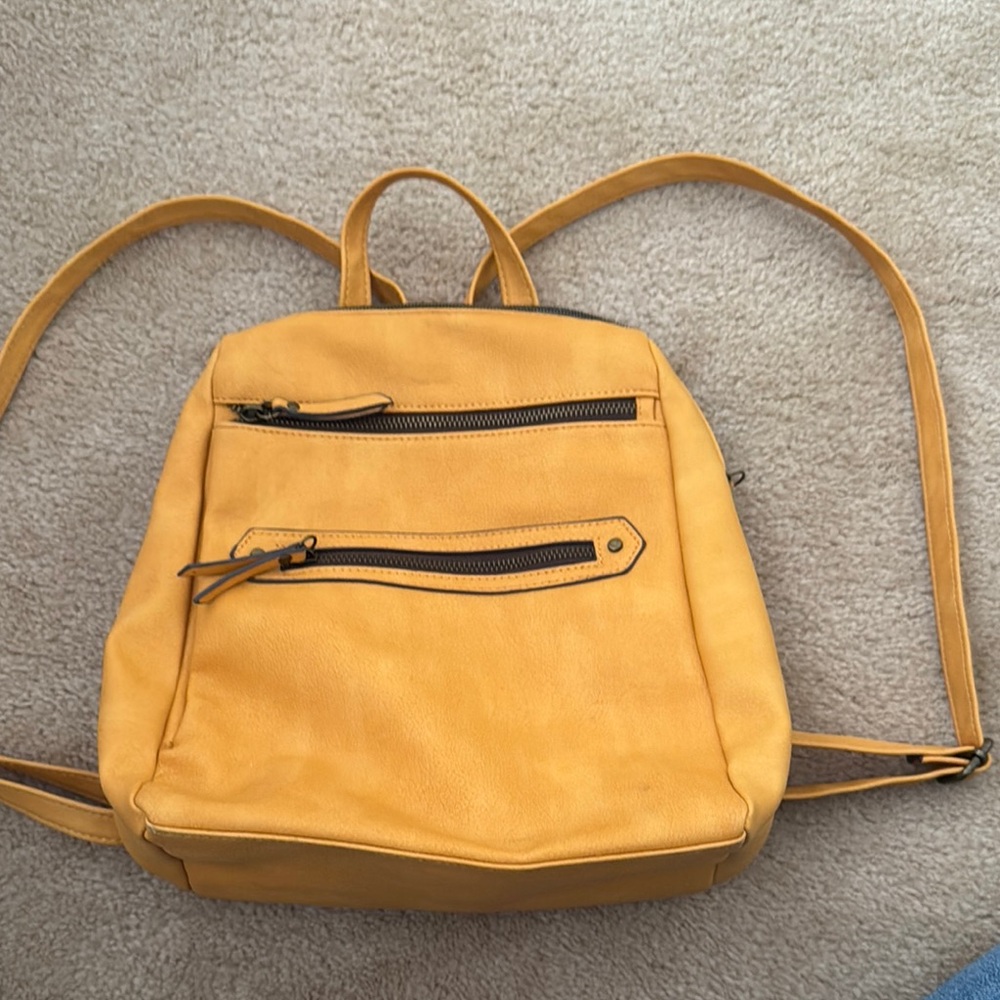 Stylish Yellow Backpack